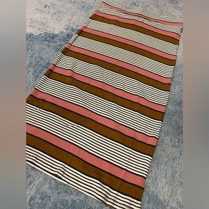 Striped Midi Skirt